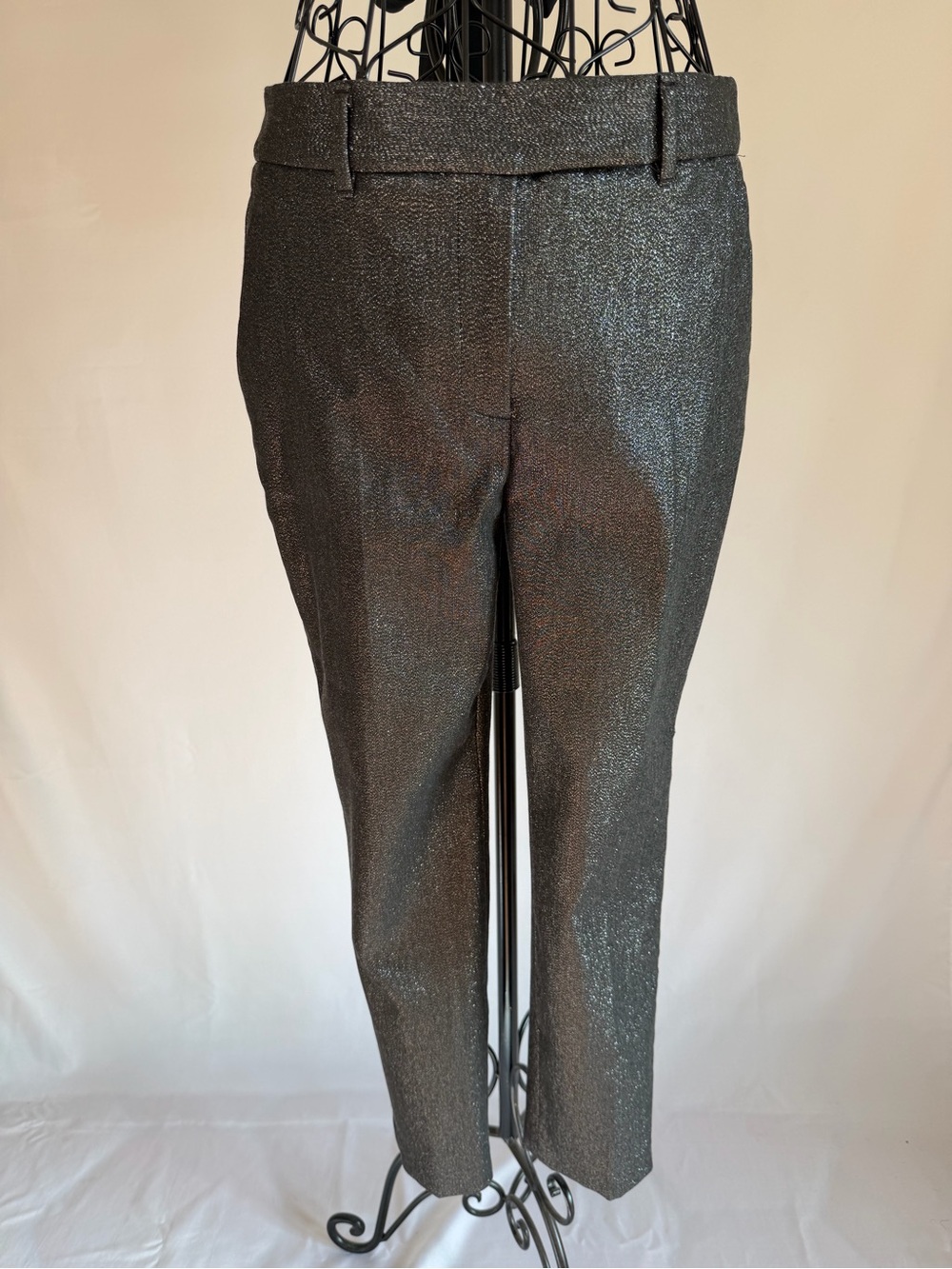 Metallic Black Women’s Dress Pants